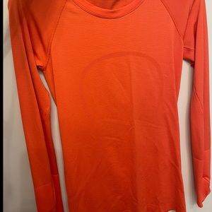 Lululemon orange swiftly tech long sleeve